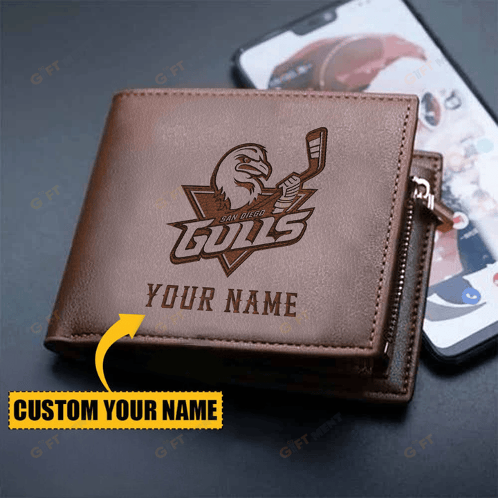 San Diego Gulls Leather Wallet