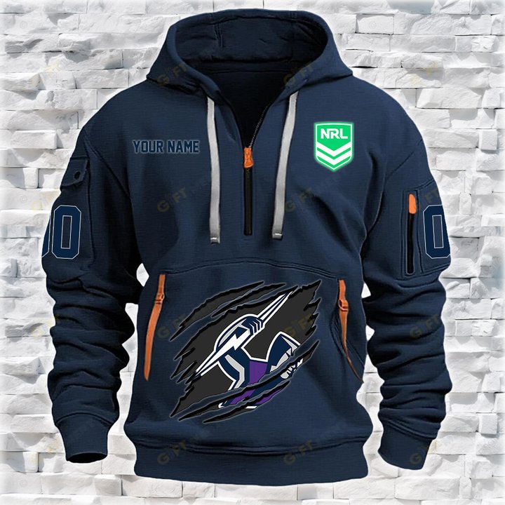 Melbourne Storm Personalized Quarter Zip Hoodie for fan Limited Edition