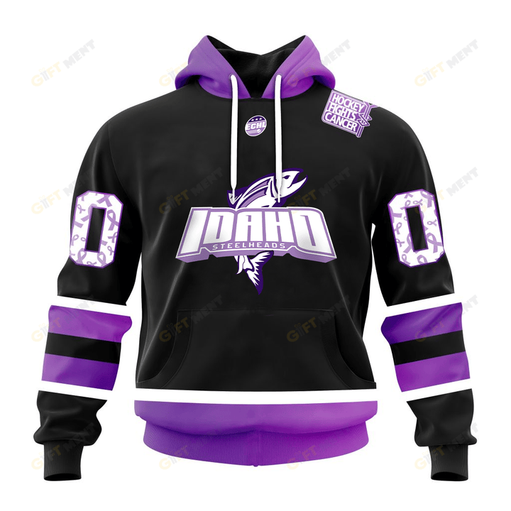 Personalized ECHL Idaho Steelheads Breast cancer Hoodie, T Shirt, Zip Hoodie, Sweatshirt