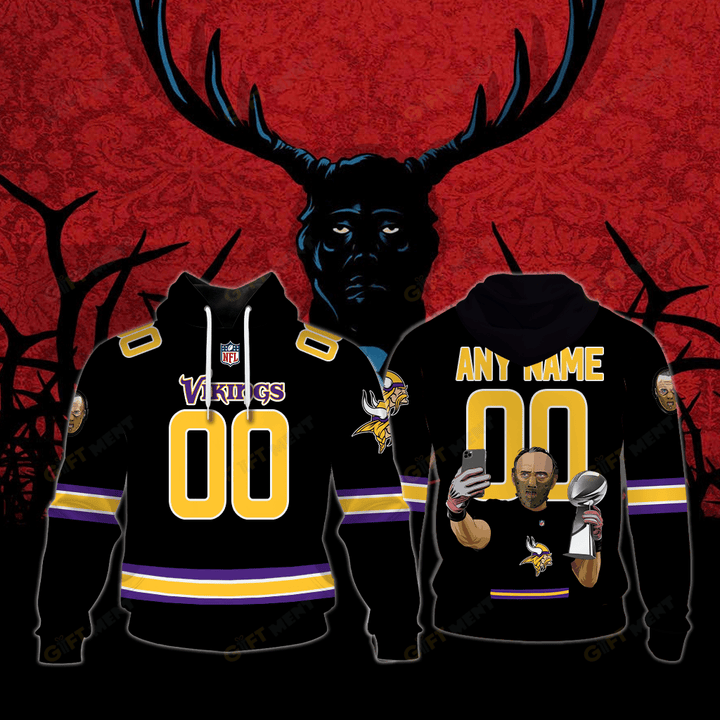 Minnesota Vikings x Hannibal Jersey Style T Shirt, Hoodie, Zip Hoodie, Sweatshirt