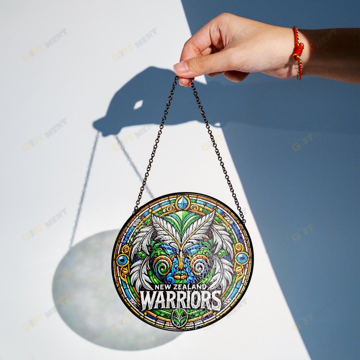New Zealand WarriorsStained Glass Suncatcher for Window Hanging