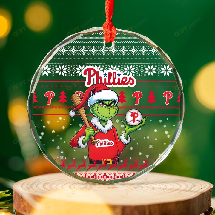 Philadelphia Phillies MLBGR 2024 Glass Ornament