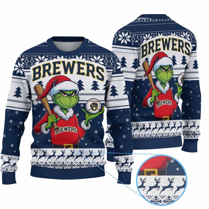 Milwaukee BrewersMLB Ugly Sweater 2024 G