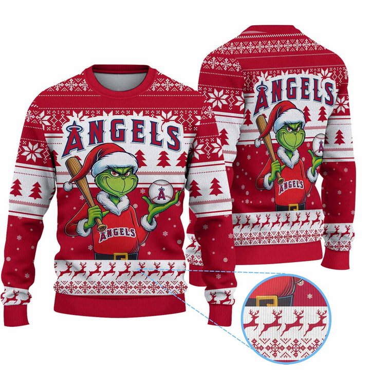 Los Angeles AngelsMLB Ugly Sweater 2024 G