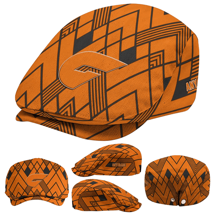 Custom Greater Western Sydney Giants Geometric Pride AFL Flat Cap