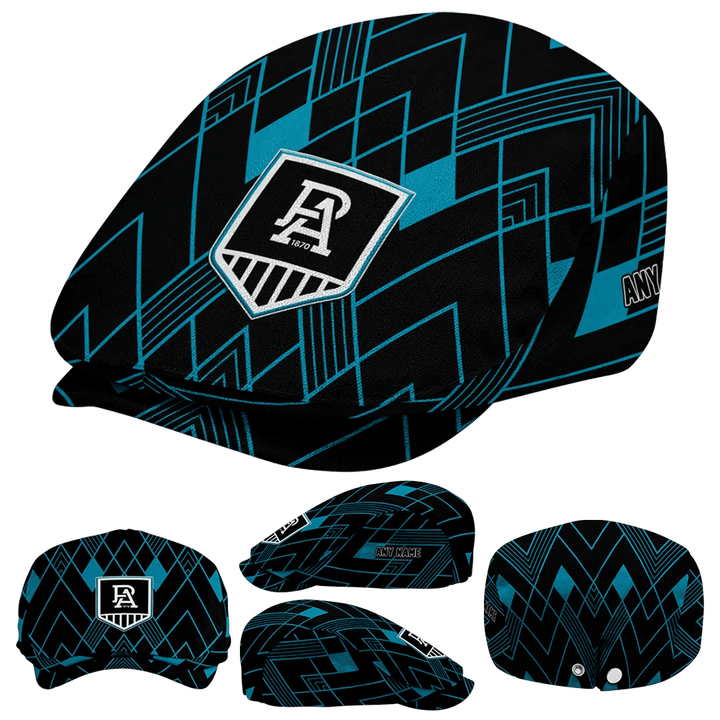 Custom Port Adelaide Power Geometric Pride AFL Flat Cap
