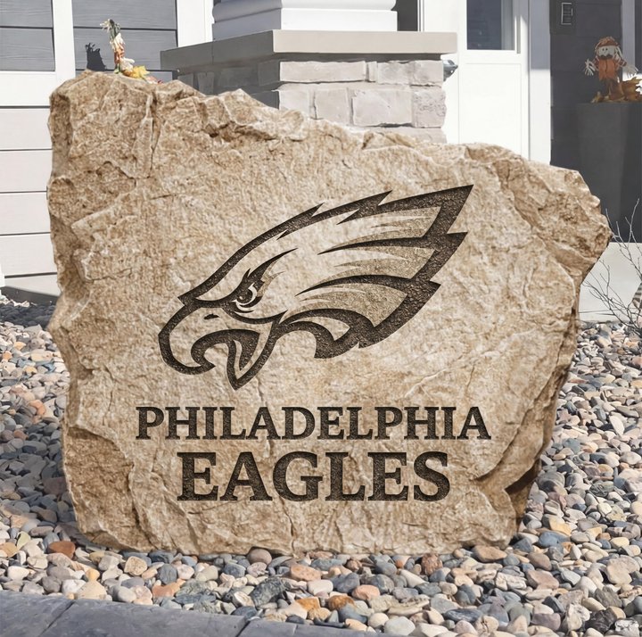 Personalized Philadelphia Eagles  Design A Stone Landscape Art | Home Decor
