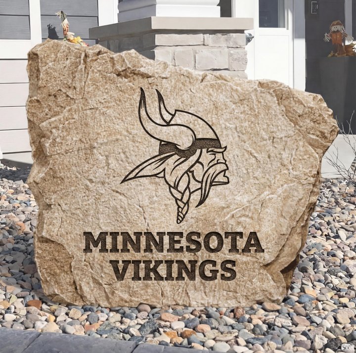 Personalized Minnesota Vikings  Design A Stone Landscape Art | Home Decor