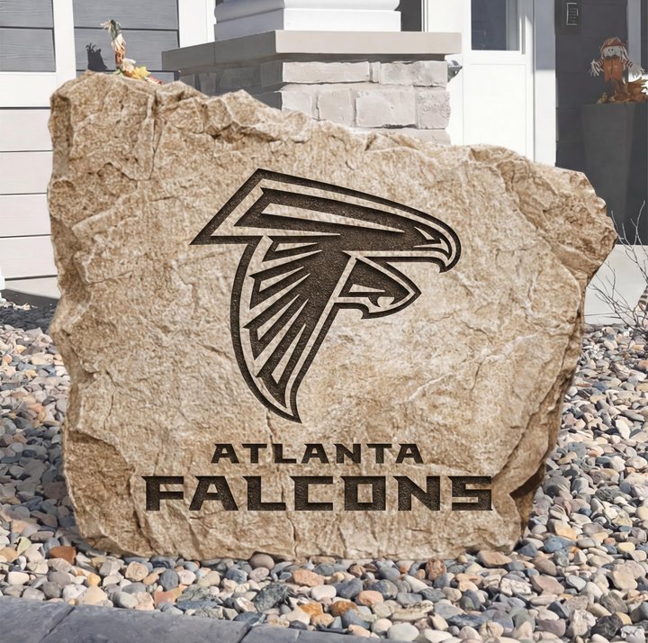 Personalized Atlanta Falcons  Design A Stone Landscape Art | Home Decor