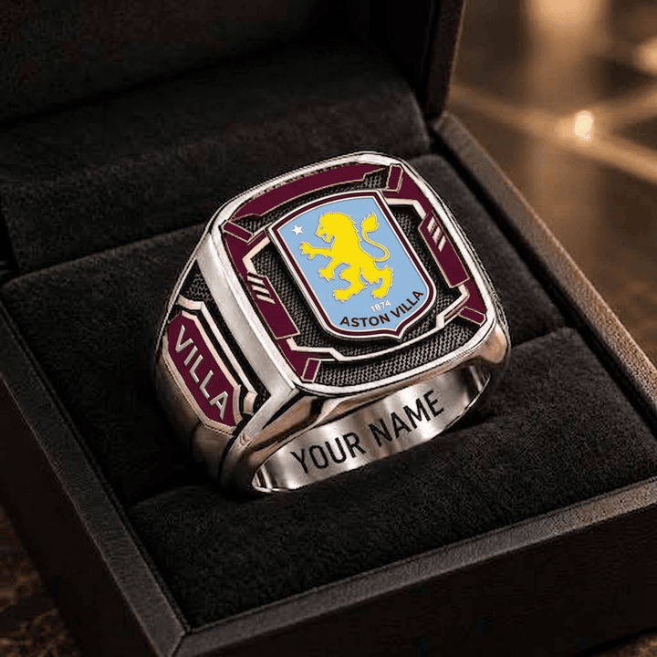 Aston Villa EPL Custom Fan Ring Print Style 3