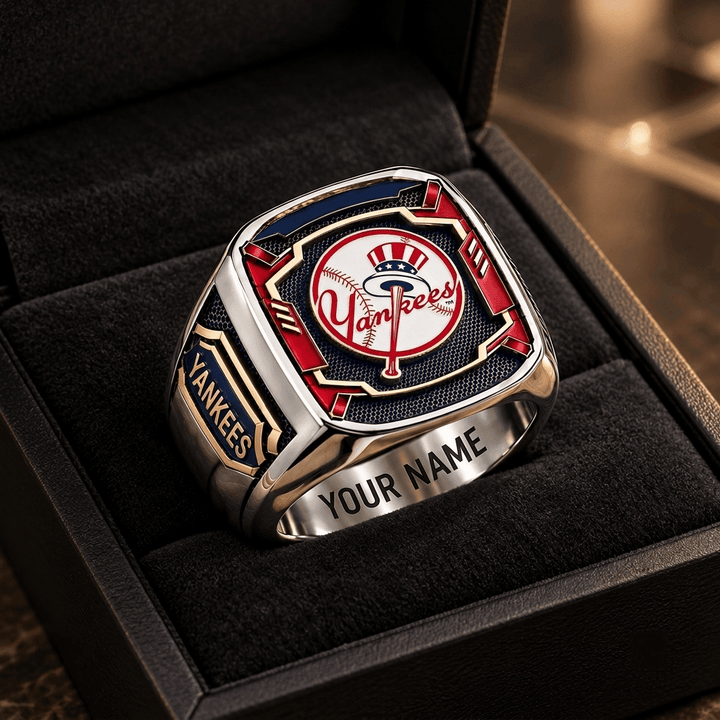New York Yankees MLB Custom Fan Ring Print Style 3