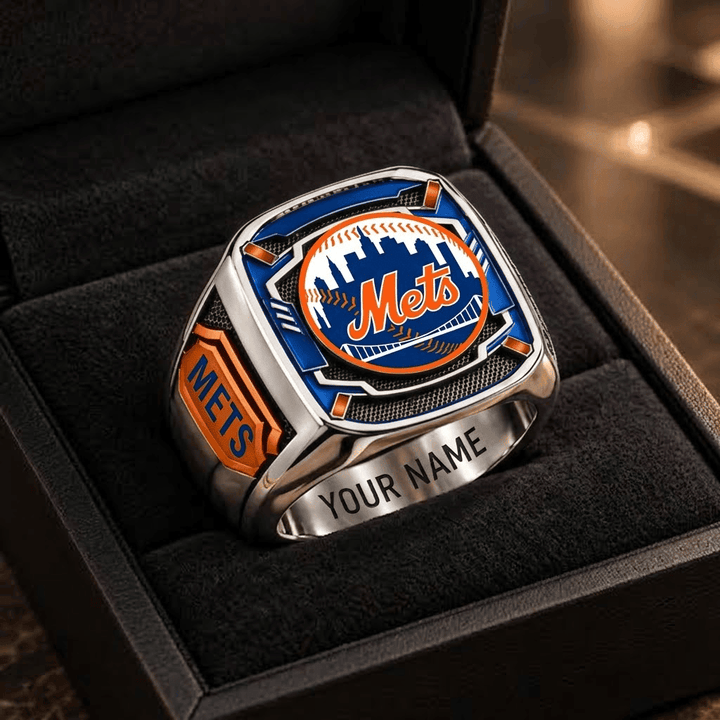 New York Mets MLB Custom Fan Ring Print Style 3