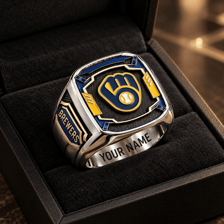 Milwaukee Brewers MLB Custom Fan Ring Print Style 3
