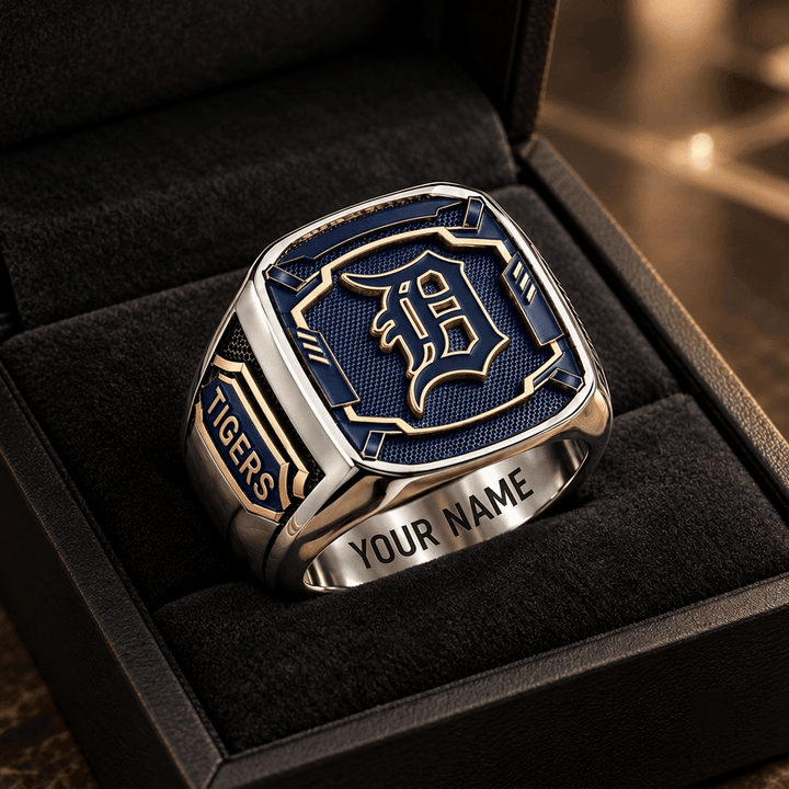 Detroit Tigers MLB Custom Fan Ring Print Style 3