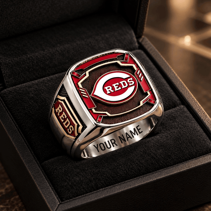Cincinnati Reds MLB Custom Fan Ring Print Style 3