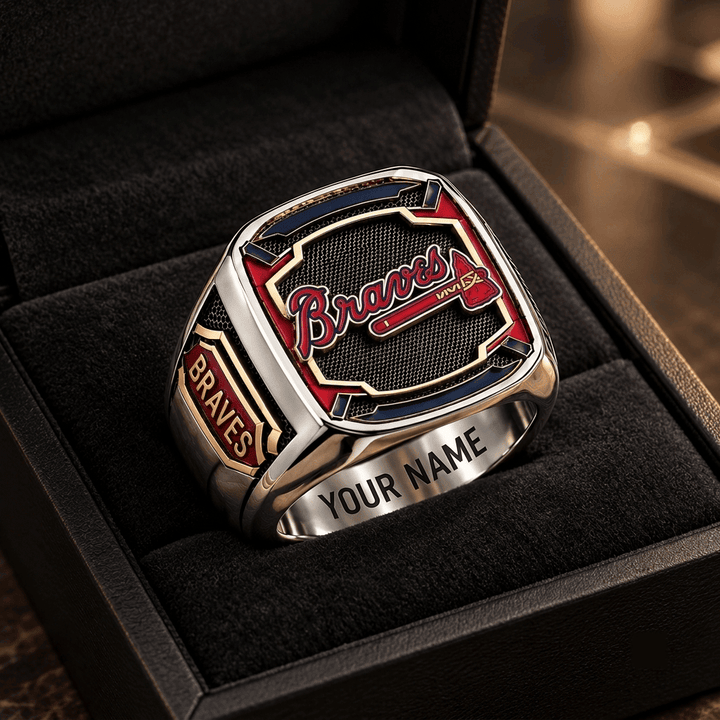 Atlanta Braves MLB Custom Fan Ring Print Style 3