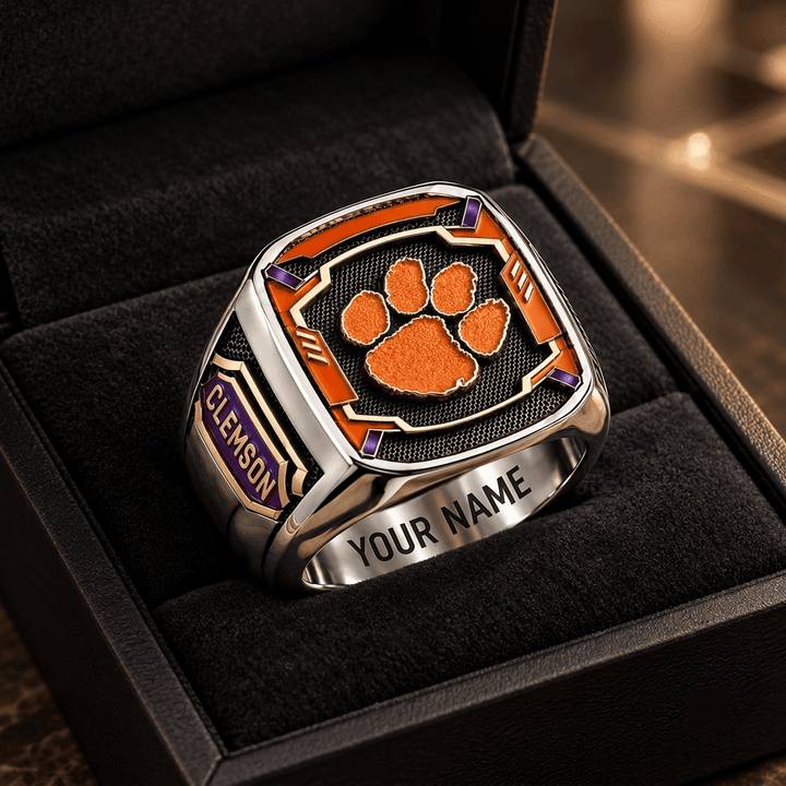 Clemson Tigers NCAA Custom Fan Ring Print Style 3