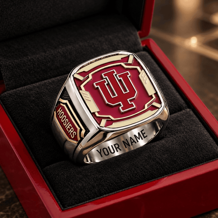 Indiana Hoosiers NCAA Custom Fan Ring Print Style 3
