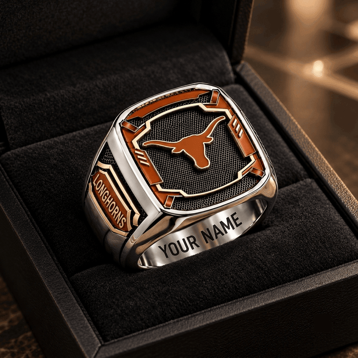 Texas Longhorns NCAA Custom Fan Ring Print Style 3