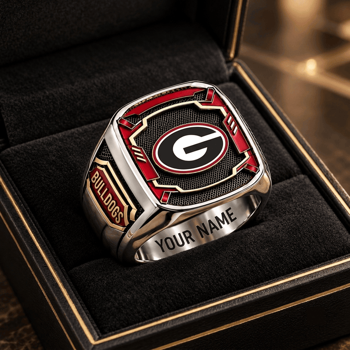 Georgia Bulldogs NCAA Custom Fan Ring Print Style 3