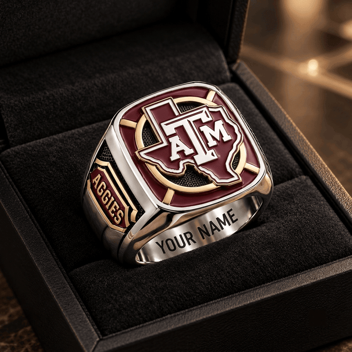 Texas A&M Aggies NCAA Custom Fan Ring Print Style 3