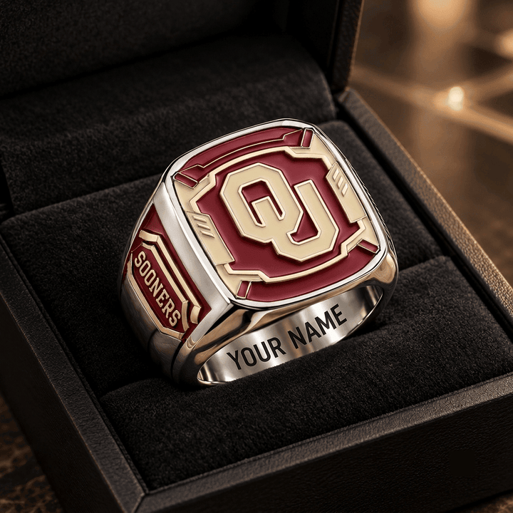 Oklahoma Sooners NCAA Custom Fan Ring Print Style 3