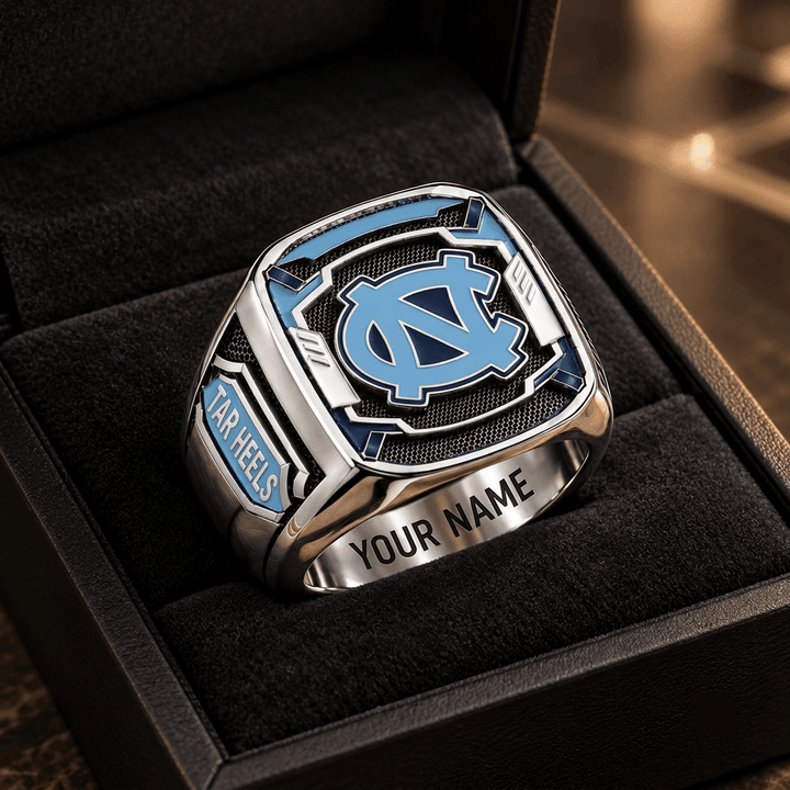 North Carolina Tar Heels NCAA Custom Fan Ring Print Style 3