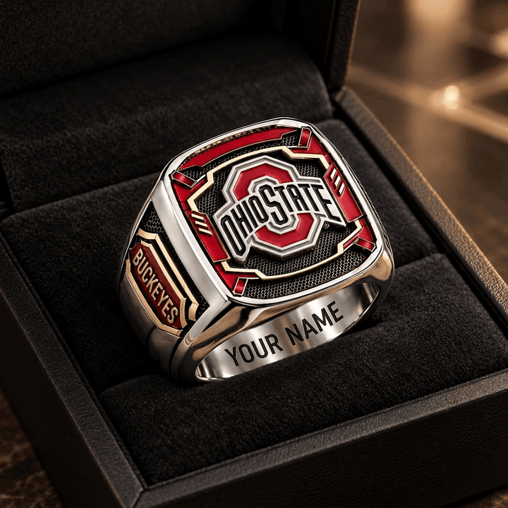 Ohio State Buckeyes NCAA Custom Fan Ring Print Style 3