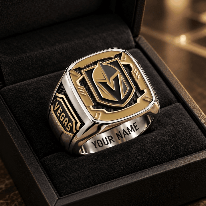 Vegas Golden Knights NHL Custom Fan Ring Print Style 3