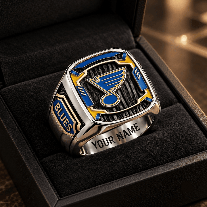 St. Louis Blues NHL Custom Fan Ring Print Style 3