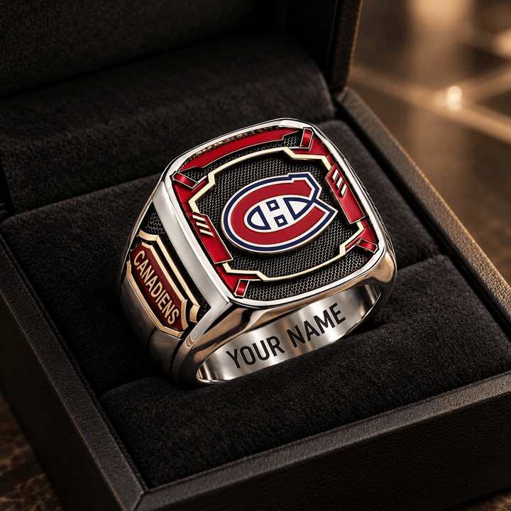Montreal Canadiens NHL Custom Fan Ring Print Style 3