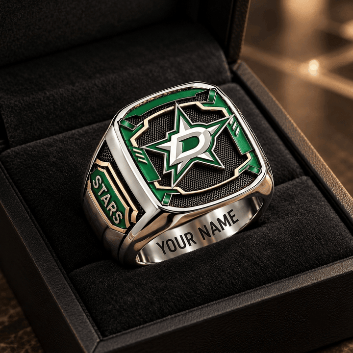 Dallas Stars NHL Custom Fan Ring Print Style 3