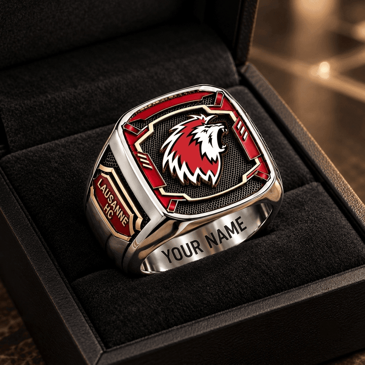 Lausanne HC National League Custom Fan Ring Print Style 3