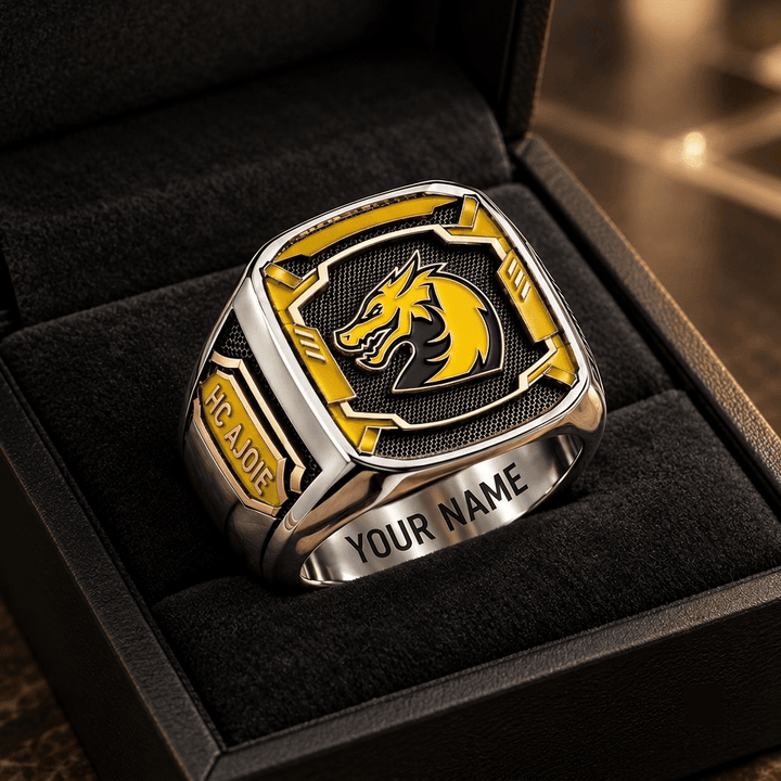 HC Ajoie National League Custom Fan Ring Print Style 3