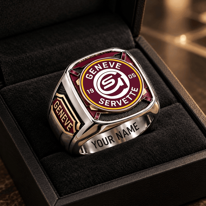 Genève Servette HC National League Custom Fan Ring Print Style 3