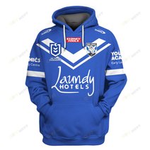 Canterbury Bankstown Bulldogs 2023 Personalized Name And Number Edition Hoodie Jersey