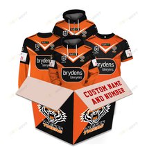 Wests Tigers 2023 Personalized Name And Number Edition Hoodie Jersey