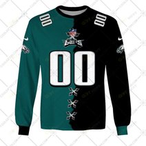 Personalized NFL Philadelphia Eagles Mix Jersey Style Hoodie, T Shirt, Zip Hoodie, Sweatshirt
