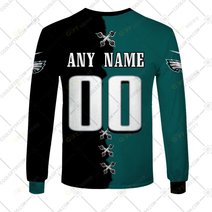 Personalized NFL Philadelphia Eagles Mix Jersey Style Hoodie, T Shirt, Zip Hoodie, Sweatshirt