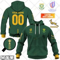 Personalized Rugby World Cup 2023 Springboks South Africa Rugby Home Jersey | Hoodie, T Shirt, Zip Hoodie, Sweatshirt