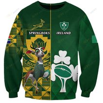 South Africa And Ireland Rugby Shirt 2023 World Cup Springboks Shamrocks Togethe