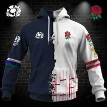 Personalized RUGBY Jersey Mix 2 Teams HALF and HALF Style | Hoodie, T Shirt, Zip Hoodie, Sweatshirt