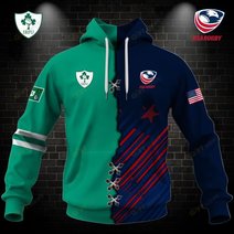 Personalized RUGBY Jersey Mix 2 Teams HALF and HALF Style | Hoodie, T Shirt, Zip Hoodie, Sweatshirt