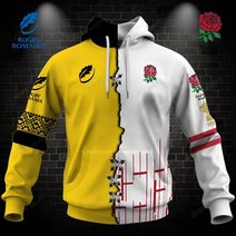 Personalized RUGBY Jersey Mix 2 Teams HALF and HALF Style | Hoodie, T Shirt, Zip Hoodie, Sweatshirt