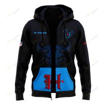 Men’s Nike HTown Blue Houston Texans Alternate Game Zip Hoodie