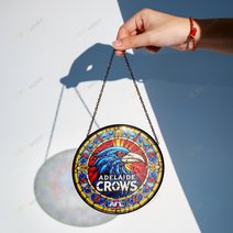 Adelaide Football Club Stained Glass Suncatcher for Window Hanging
