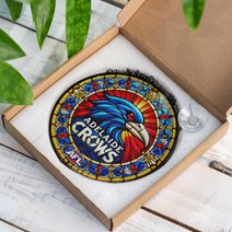 Adelaide Football Club Stained Glass Suncatcher for Window Hanging