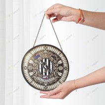 Collingwood Football Club Stained Glass Suncatcher for Window Hanging