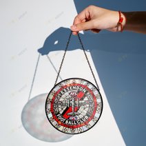 Essendon Football Club Stained Glass Suncatcher for Window Hanging