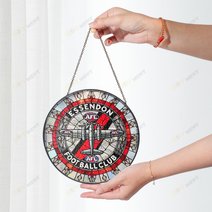 Essendon Football Club Stained Glass Suncatcher for Window Hanging